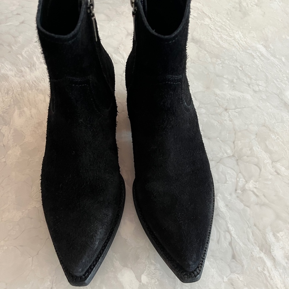 Saint Laurent Black Suede Boots